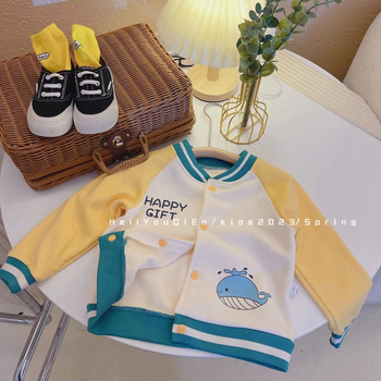 Geacă pentru copii cu căptușeală de fleece, unisex, iarnă, guler V, mâneci lungi, lungime scurtă, închidere cu nasturi, material exterior poliester