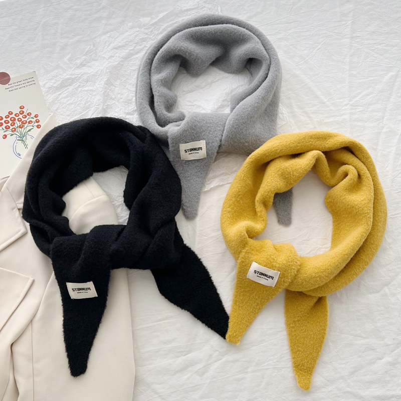 Trokutasti šal, warp-knit, zimska toplina, korejskog stila, poliester vlakno