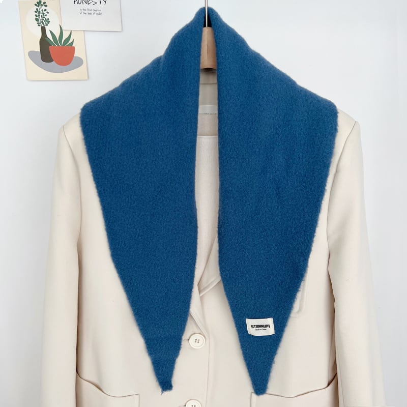 Trokutasti šal, warp-knit, zimska toplina, korejskog stila, poliester vlakno