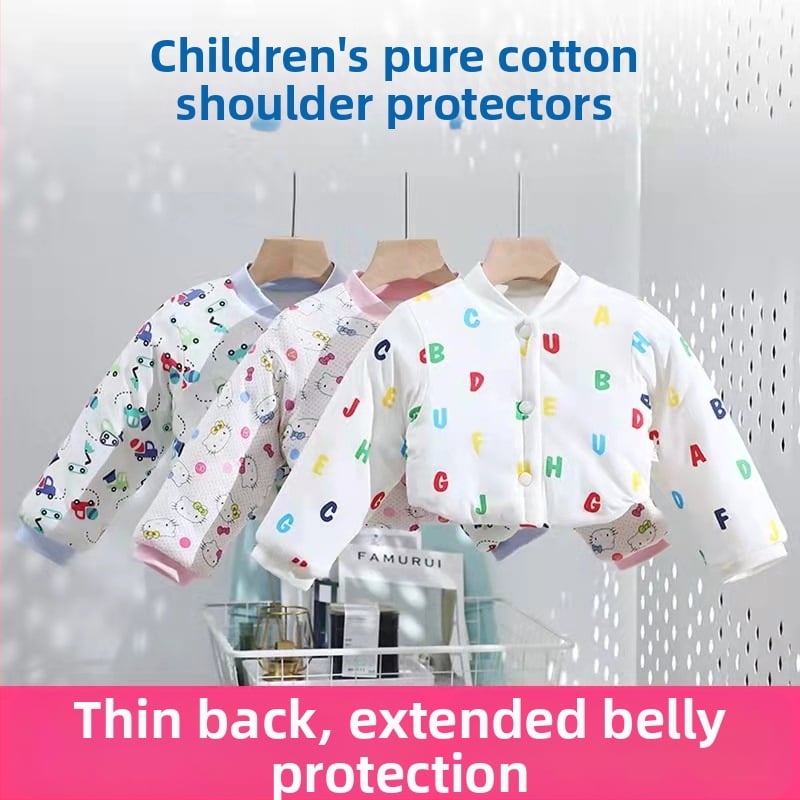 Protecție pentru umeri din bumbac, vestă călduroasă îngroșată pentru nou-născuți, toamnă-iarnă