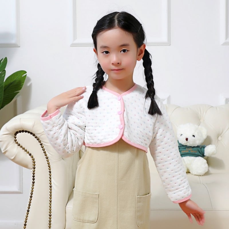 Protecție pentru umeri din bumbac, vestă călduroasă îngroșată pentru nou-născuți, toamnă-iarnă