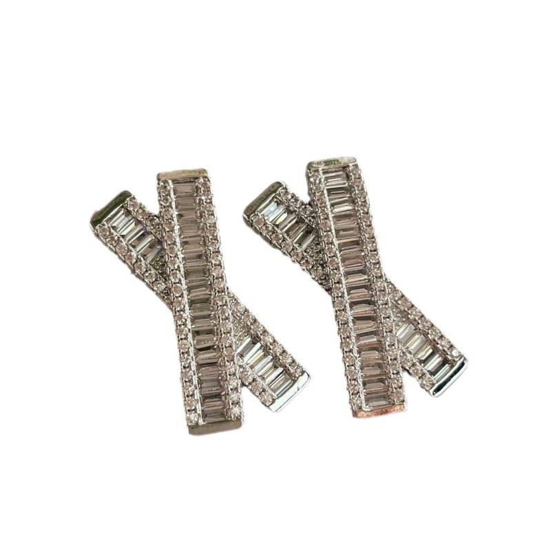 Geometrijski naušnice od umjetnog kristala, Seiko premaz, za žene