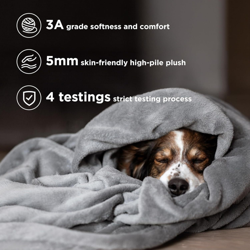 Плед от полиестер флис, тегло 300–500 g, за пролет и есен, персонализирана обработка