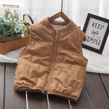 Vesta pentru copii cu fermoar - 100% nylon; stil cardigan; potrivit pentru iarnă și toamnă; pentru copii peste 8 ani (peste 140 cm)