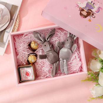 Vaikų dešimties gimtadienio dovanos dėžutė • animacinio stiliaus • popierius • spauda • logotipas atspausdintas