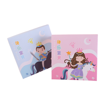 Vaikų dešimties gimtadienio dovanos dėžutė • animacinio stiliaus • popierius • spauda • logotipas atspausdintas