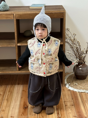 NOZI Set de două piese pentru copii, stil coreean, toamnă-iarnă, 95% bumbac, model în dungi, pulover fără glugă, vârstă 1-3 ani, model DT9883-9849-9898