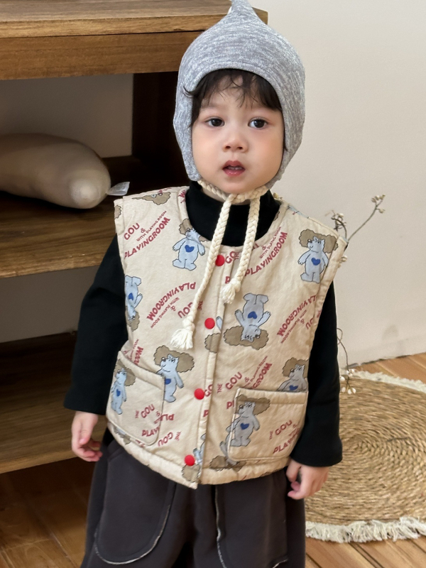 NOZI Set de două piese pentru copii, stil coreean, toamnă-iarnă, 95% bumbac, model în dungi, pulover fără glugă, vârstă 1-3 ani, model DT9883-9849-9898