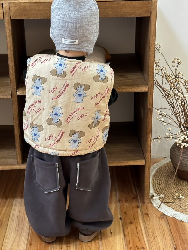 NOZI Set de două piese pentru copii, stil coreean, toamnă-iarnă, 95% bumbac, model în dungi, pulover fără glugă, vârstă 1-3 ani, model DT9883-9849-9898