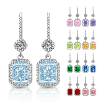 Geometriskas auskari no vara BED031, Silver Beauty, moderns pilsētas stils, rudens 2025