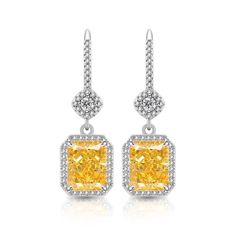 Geometriskas auskari no vara BED031, Silver Beauty, moderns pilsētas stils, rudens 2025