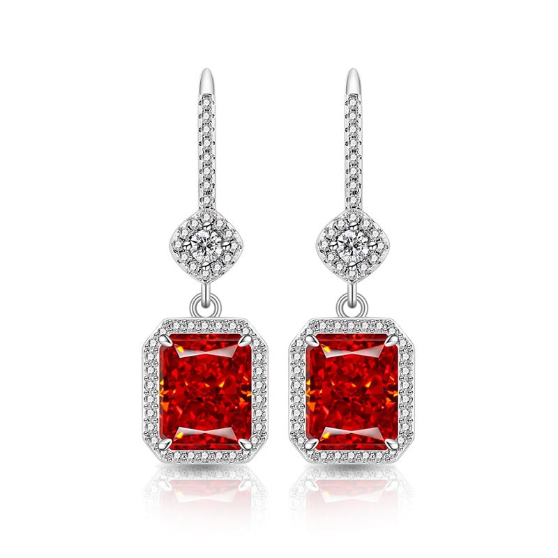 Geometriskas auskari no vara BED031, Silver Beauty, moderns pilsētas stils, rudens 2025