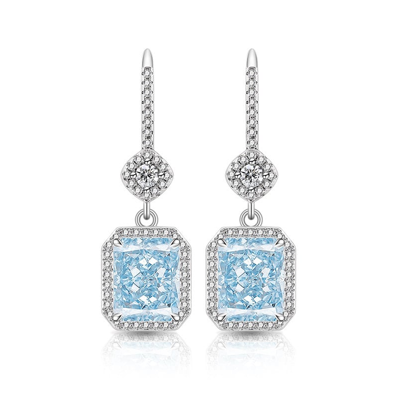 Geometriskas auskari no vara BED031, Silver Beauty, moderns pilsētas stils, rudens 2025