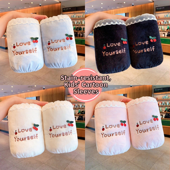 Trumpi virtuvės apsauginiai rankogaliai – nuo netvarkos ir aliejaus, vienodai tinkantys, nailonas, vaikams 3–8 m., žiema/ruduo sezonas, prekinis ženklas Ruiduo, modelis w1905