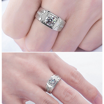 Vyrų žiedas - varis, geometrinis dizainas, elektroplatinė danga, Ding Rui prekės ženklas