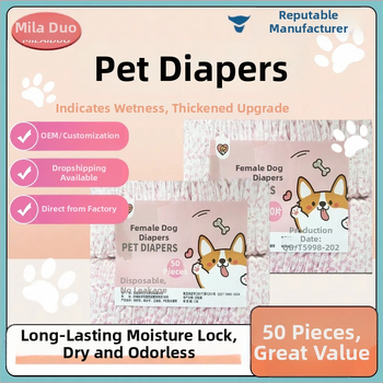 Milaido Menstruacijų kelnaitės patelėms šunims - nepluošto audinys, animacinio stiliaus