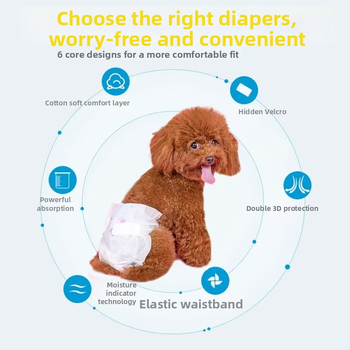 Milado Suņu autiņi vīriešiem un sievietēm — higiēnas šorti dzīvniekiem, netkanā auduma materiāls, 50 gab.