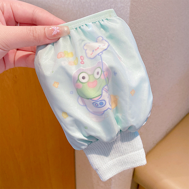 Bērnu roku aizsargi — ziemas, divslāņaini ūdensnecaurlaidīgi, traipu noturīgi, adīts materiāls, karikatūras druka