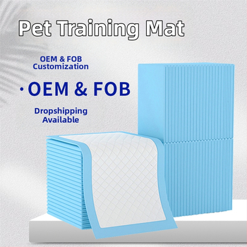 Vienreizējās lietošanas suņa paliktnis – biezāka absorbējošā paliktnis ar ūdens aizkavēšanu; 3S hidrofilais neaustais materiāls, SAP, koksnes pulpā, PE plēve (100 gab.)