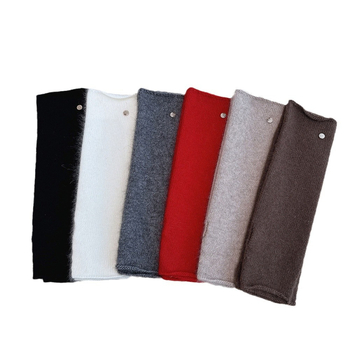 Sieviešu ziemas adītas roku sargi ar garu piedurknēm, vienkrāsains raksts, silti un stilīgi