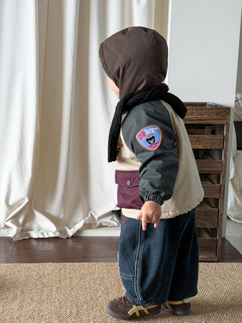 Costum de iarnă pentru băieți cu pantaloni – Stil coreean, căptușit cu fleece, gros, set multiparti, bluza cu mânecă lungă și pantaloni lungi