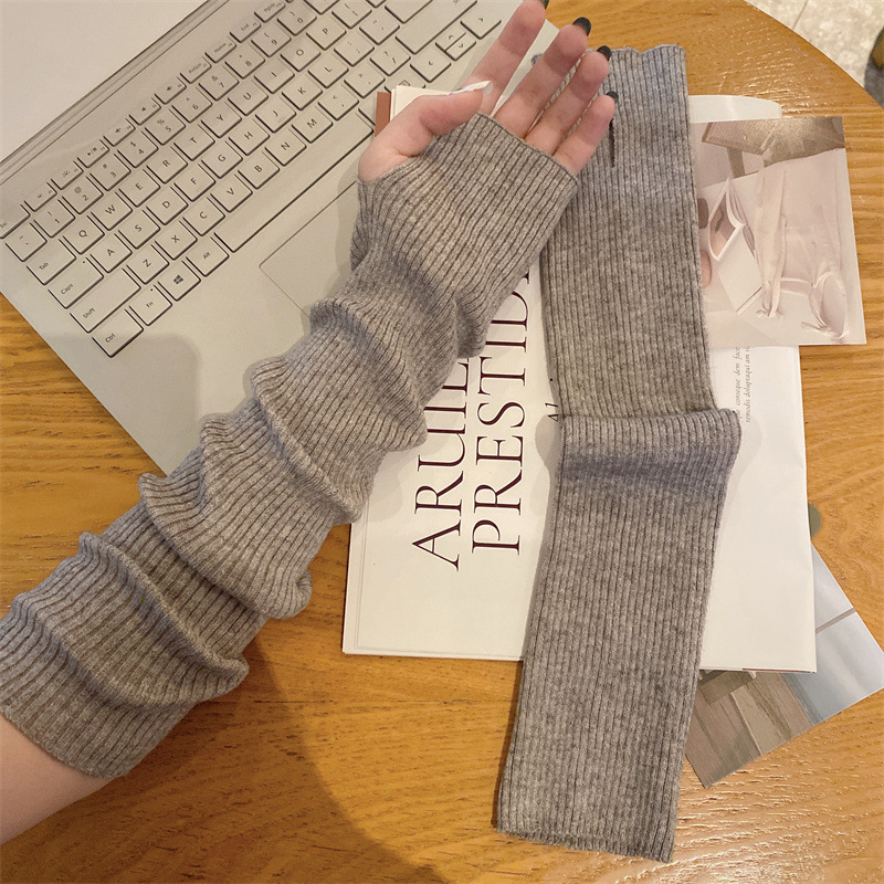 Sievietes priekšdelnu siltināšanas uzmavas ar mākslīgu kažokādu, korejiešu stila