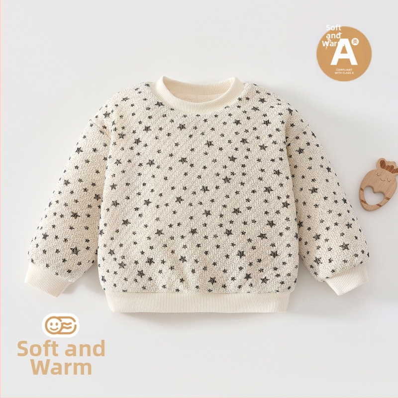 Laste paks jacquard džemper, unisex, 3–8 aastat, pikkade varrukatega