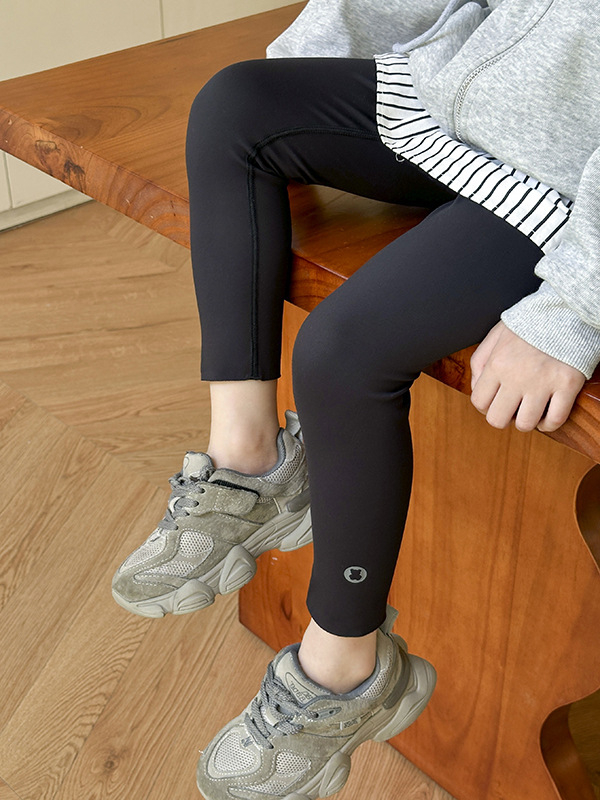 Pantaloni de yoga pentru fete, stil coreean, talie înaltă, 80% nailon, lansare toamnă 2025