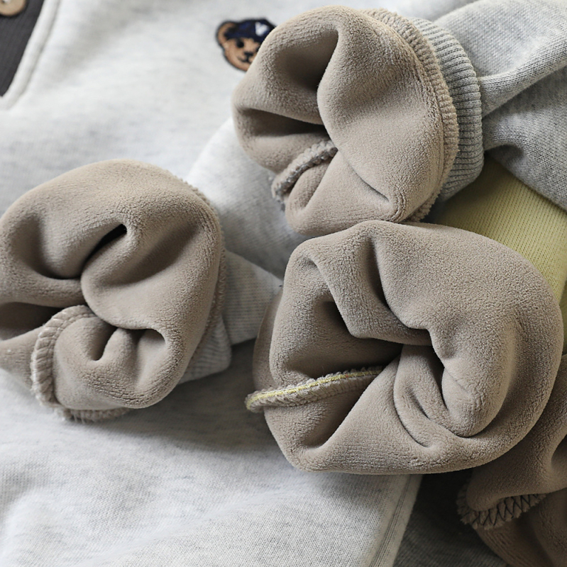 Bluza de trening pentru copii, fără glugă, stil coreean, 60% bumbac / 40% poliester, grosime normală, potrivită pentru copii peste 8 ani (peste 140 cm), primăvară–toamnă