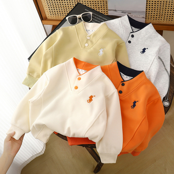 Hanorac pentru copii fără glugă, casual, imprimeu desen animat, mâneci lungi, pulover, primăvară/toamnă 2025