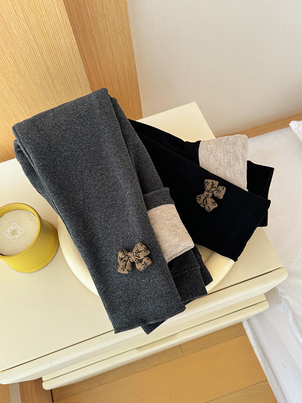 Pantaloni pentru copii de iarnă din bumbac, cu dublu strat, stil coreean, 95% bumbac, talie înaltă, talie elastică, finisaj moale