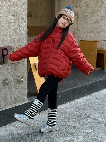 Colanți pentru copii, stil coreean, iarnă – 95% bumbac, lungi, talie elastică, 3–8 ani