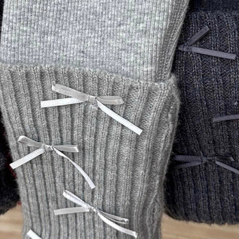 Colanți pentru fetițe din bumbac cu căptușeală de fleece, stil coreean, talie înaltă, talie elastică, iarnă, 90% bumbac