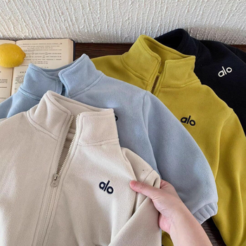 Set copii din două piese din bumbac 90%, unisex, casual, toamnă-iarnă, top cu mânecă lungă și pantaloni lungi, finisaj moale.