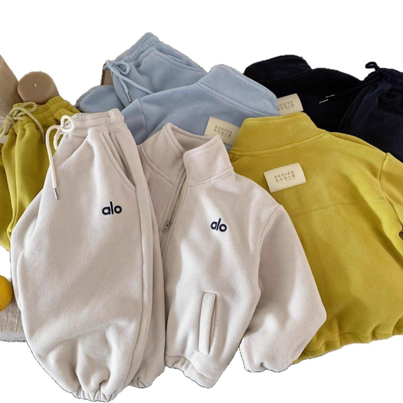 Set copii din două piese din bumbac 90%, unisex, casual, toamnă-iarnă, top cu mânecă lungă și pantaloni lungi, finisaj moale.