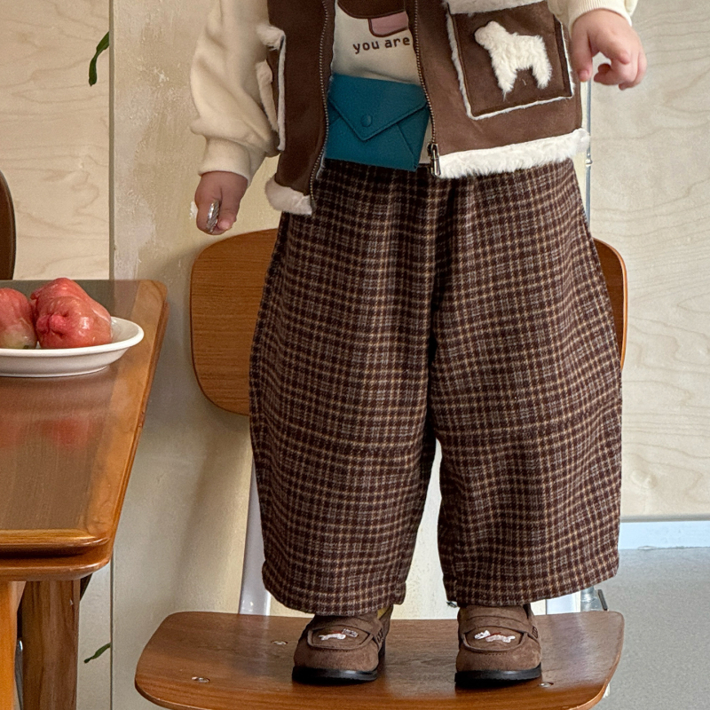 Set de iarnă pentru fetițe, două piese, stil coreean, mâneci lungi, închidere cu fermoar, imprimeu cu desene animate, material din amestec de bumbac