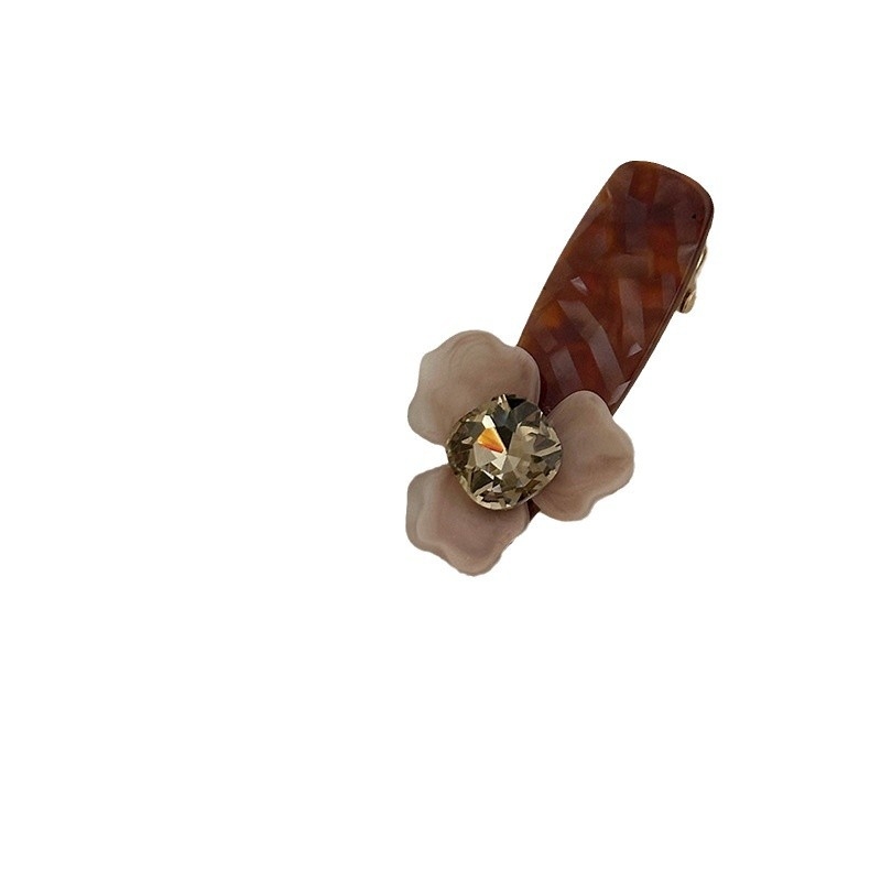 Accesorii pentru păr: clip duckbill cu iris 3D, lucrat manual, materiale mixte, stil coreean