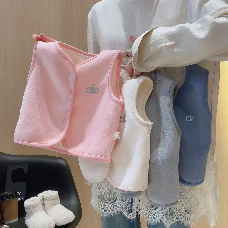 Dječja debela flis vest Aurora Fleece, unisex, zatvaranje na jedne red dugmadi, bez kapulje, 3–8 godina