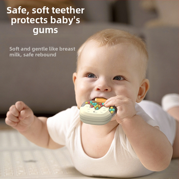 Beebi käe helkur ja närimismänguasjade komplekt – rahustav kink beebidele vanuses 0–3 aastat (Bränd: RCTOYS; Materjal: Plastik; Vanus: 0–3 a; Arendus: aistinguline, käe- silmade koordineerimine)