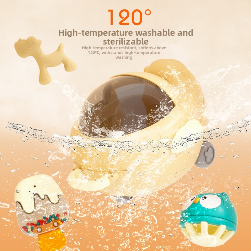 Beebi käe helkur ja närimismänguasjade komplekt – rahustav kink beebidele vanuses 0–3 aastat (Bränd: RCTOYS; Materjal: Plastik; Vanus: 0–3 a; Arendus: aistinguline, käe- silmade koordineerimine)