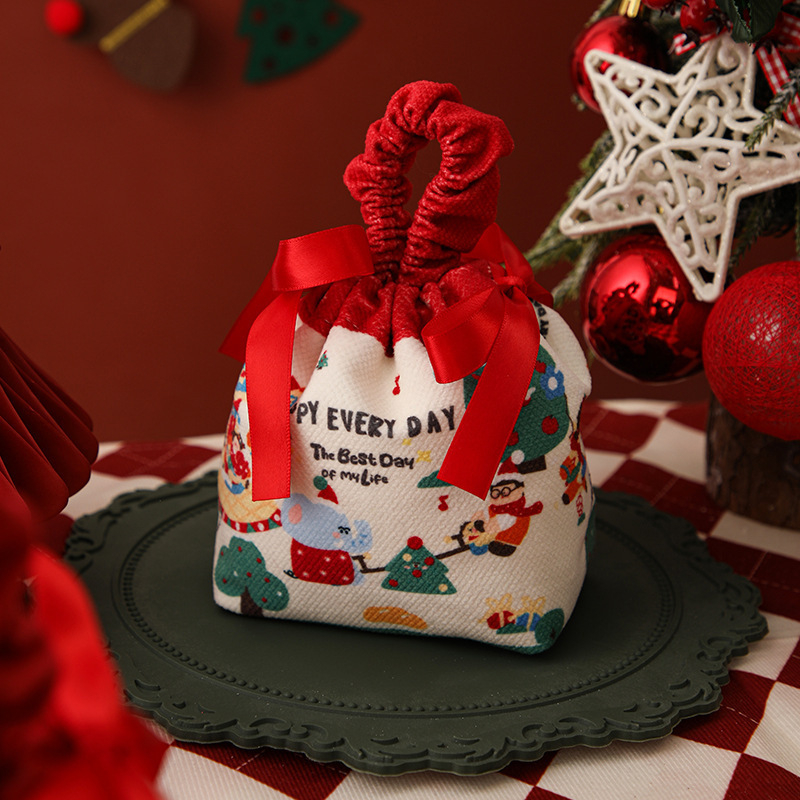 Kimhome Сватбена торбичка за бонбони, платнена, мультяшен стил, подаръчна кутия