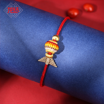 Dragon Knot ručne pletený náramok z šnúrky s uzáverom (Hirback vzor)