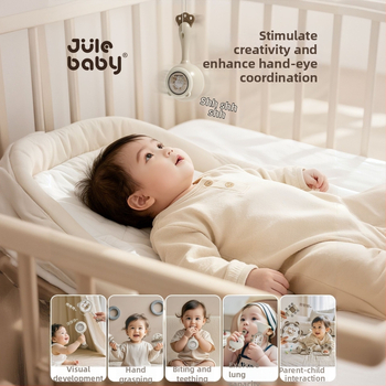 JuLeBaby Plastmassist käeshoitav mänguasi beebidele 0-6 kuud — plastmassist haareatav mänguasi, trumm ja helin — tootekood LS-137LH