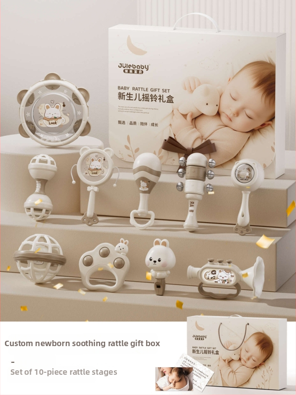 JuLeBaby Plastmassist käeshoitav mänguasi beebidele 0-6 kuud — plastmassist haareatav mänguasi, trumm ja helin — tootekood LS-137LH