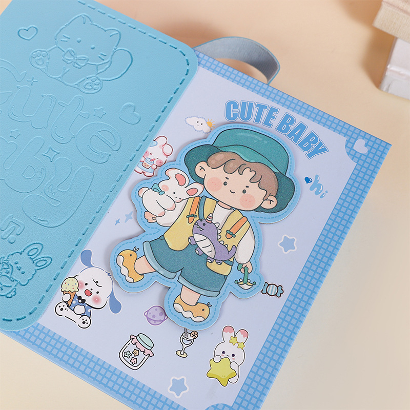 Τετράγωνο κουτί δώρου από χαρτί, στυλ καρτούν, κατάλληλο για γάμους