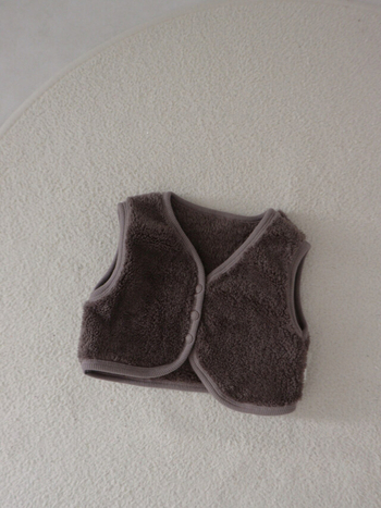 Detská vest v kórejskom štýle, hustý polyester s bavlnenou podšívkou, bez kapucne, zapínanie na jeden rad gombíkov, vhodná pre 0–1 rok