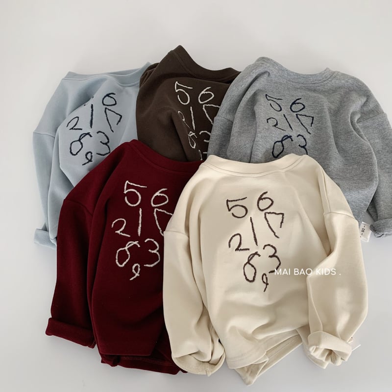 Dječja majica s dugim rukavima, unisex, korejski stil, s natpisom slovima, poliester 65,7%, bez kapulje, za uzrast 3-8 godina