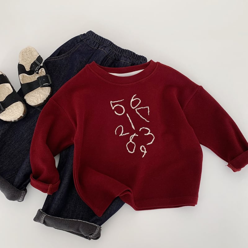 Dječja majica s dugim rukavima, unisex, korejski stil, s natpisom slovima, poliester 65,7%, bez kapulje, za uzrast 3-8 godina