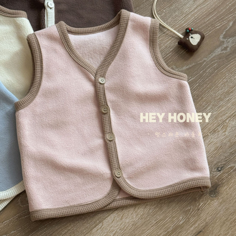 Dječji cardigan vest od flisa s Cat Velvet tkaninom, glavni materijal poliester, punilo poliester, zatvaranje s jednim redom kopči