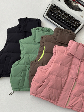 Laste pufuvest nailonist väliskihiga, 50% valgest pardi-puhast, villa vooder, tõmblukk, ühes toonis